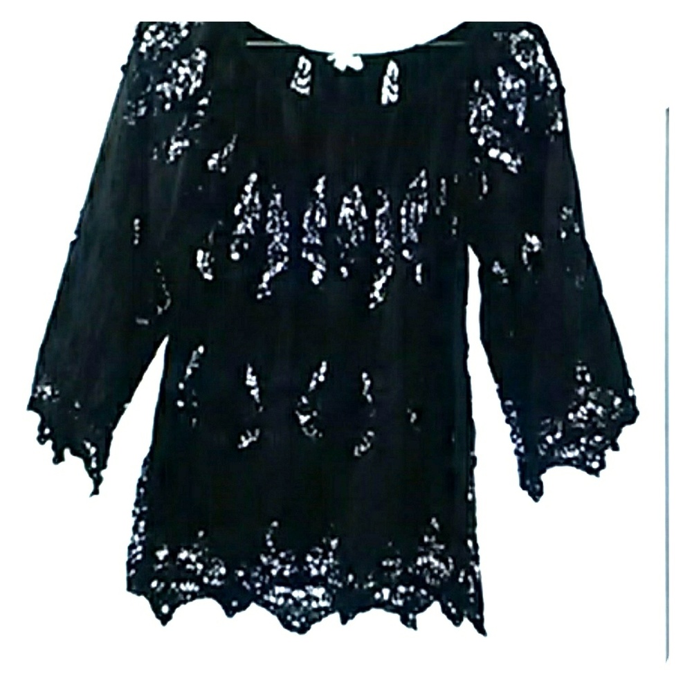 Off the shoulder black boutique peek a book top